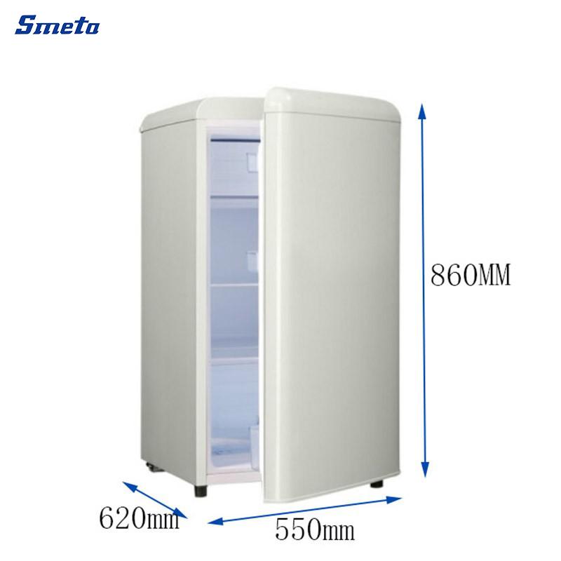 135L Single Door Retro Mini Fridge Customizable Colors