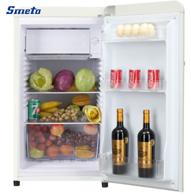 135L Single Door Retro Mini Fridge Customizable Colors