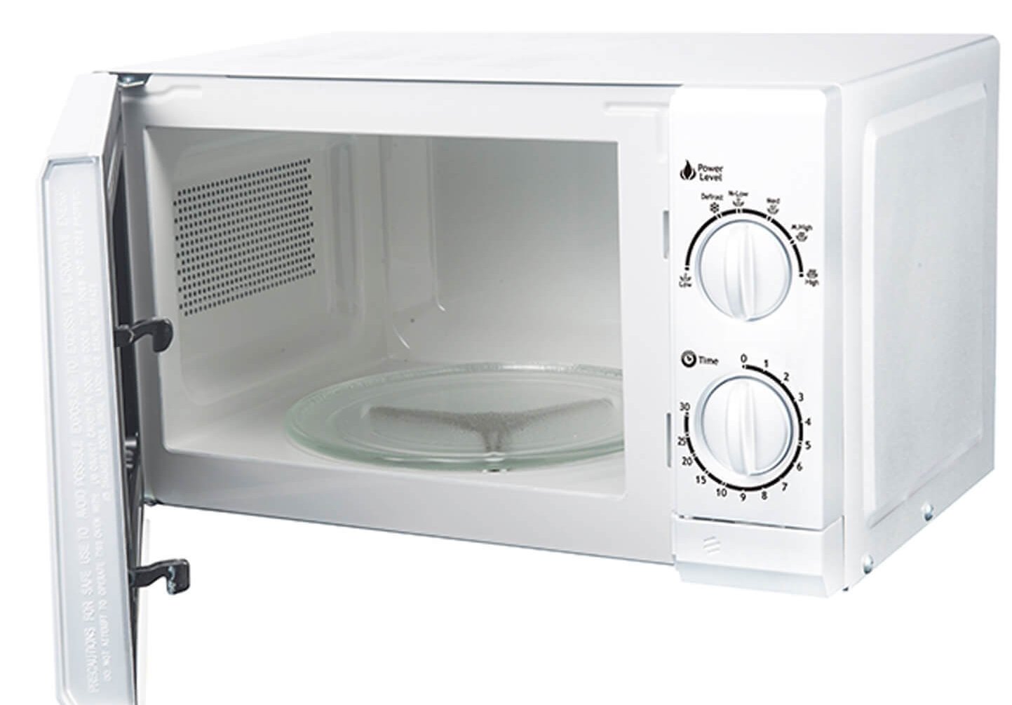 Smeta White Mechanical Control Countertop Microwave Oven