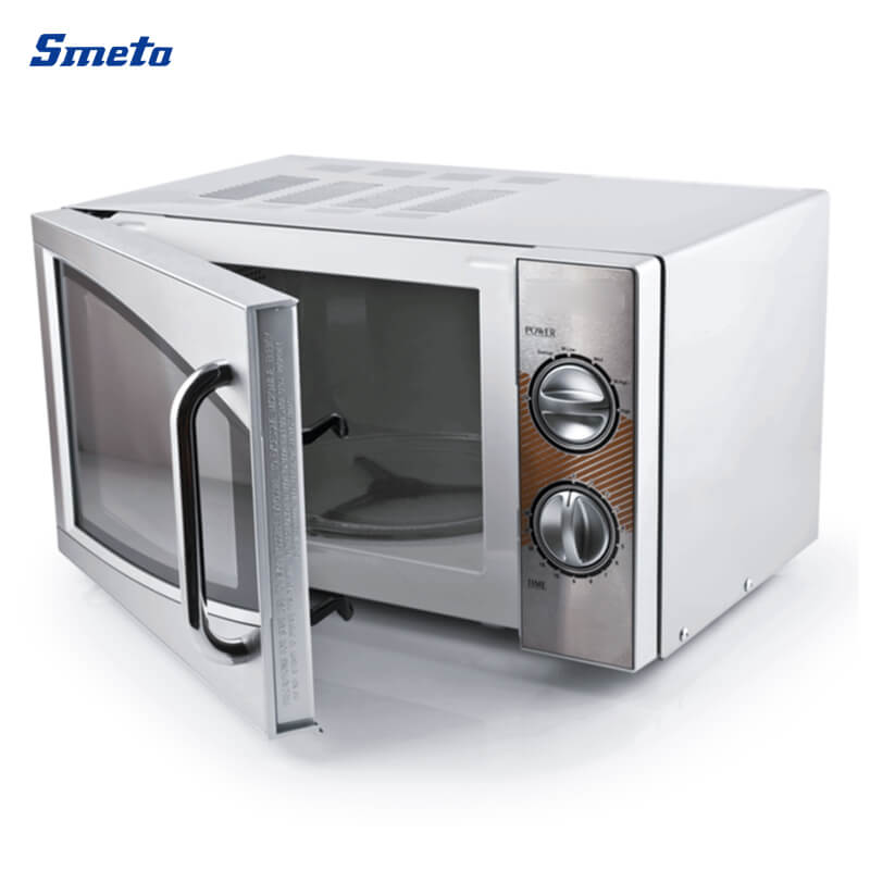 20L Knob Small Microwaves Countertop With Glass Turntable