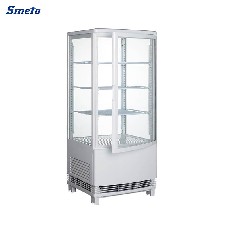 82L 4-Sided Upright Glass Fridge