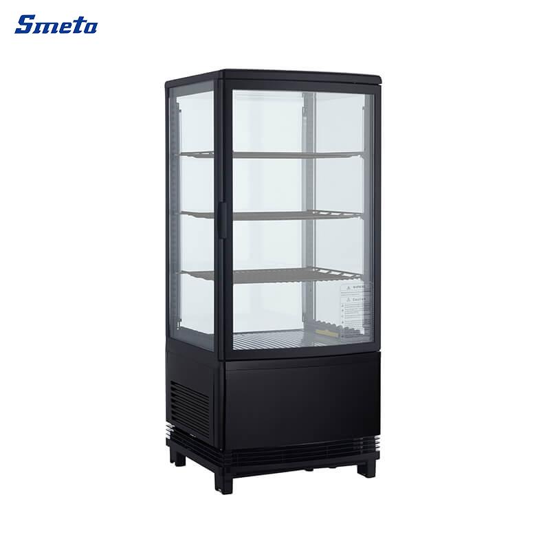 82L 4-Sided Upright Glass Fridge