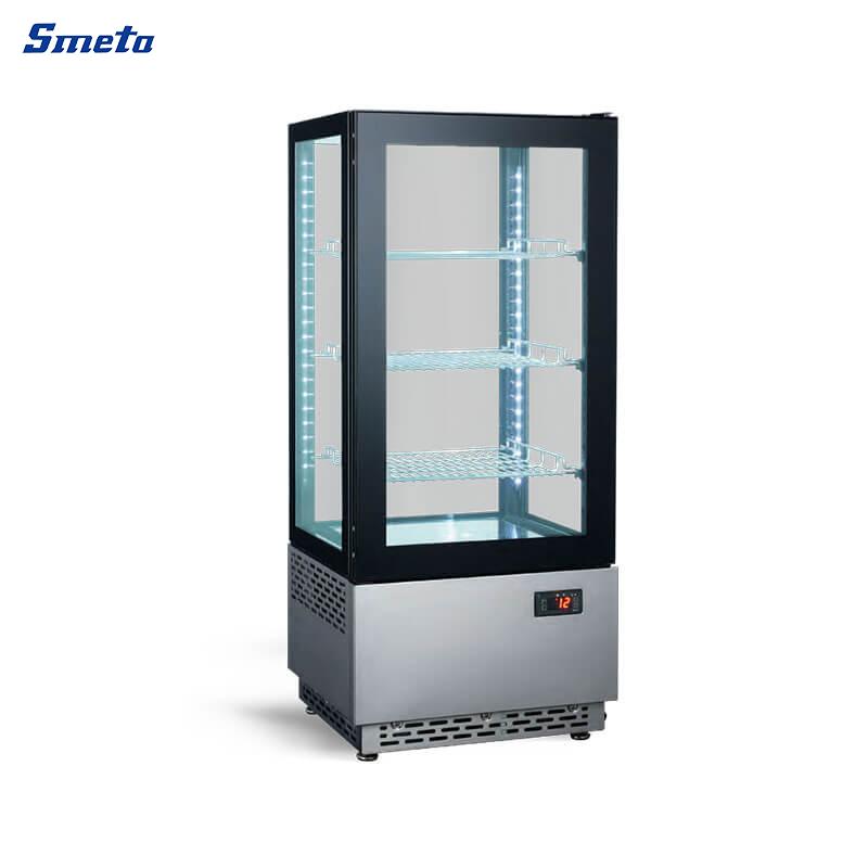 78L Upright Cake Display Fridge 4-Sided Glass