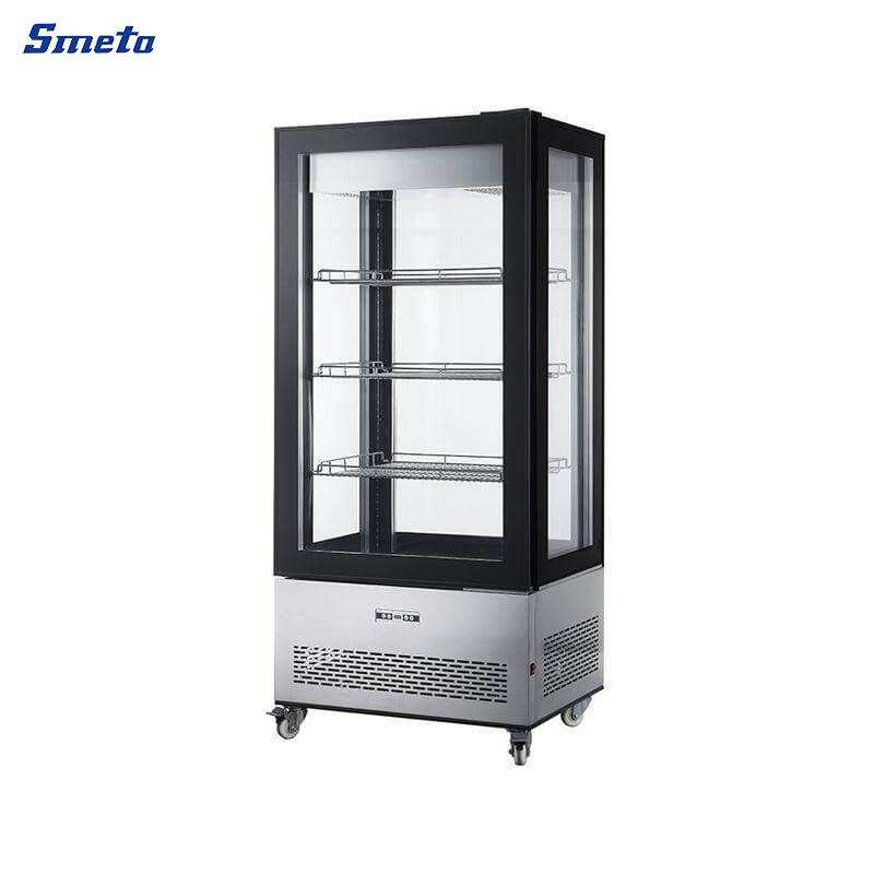 550L Counter Top Display Fridge With Four Sided Glass