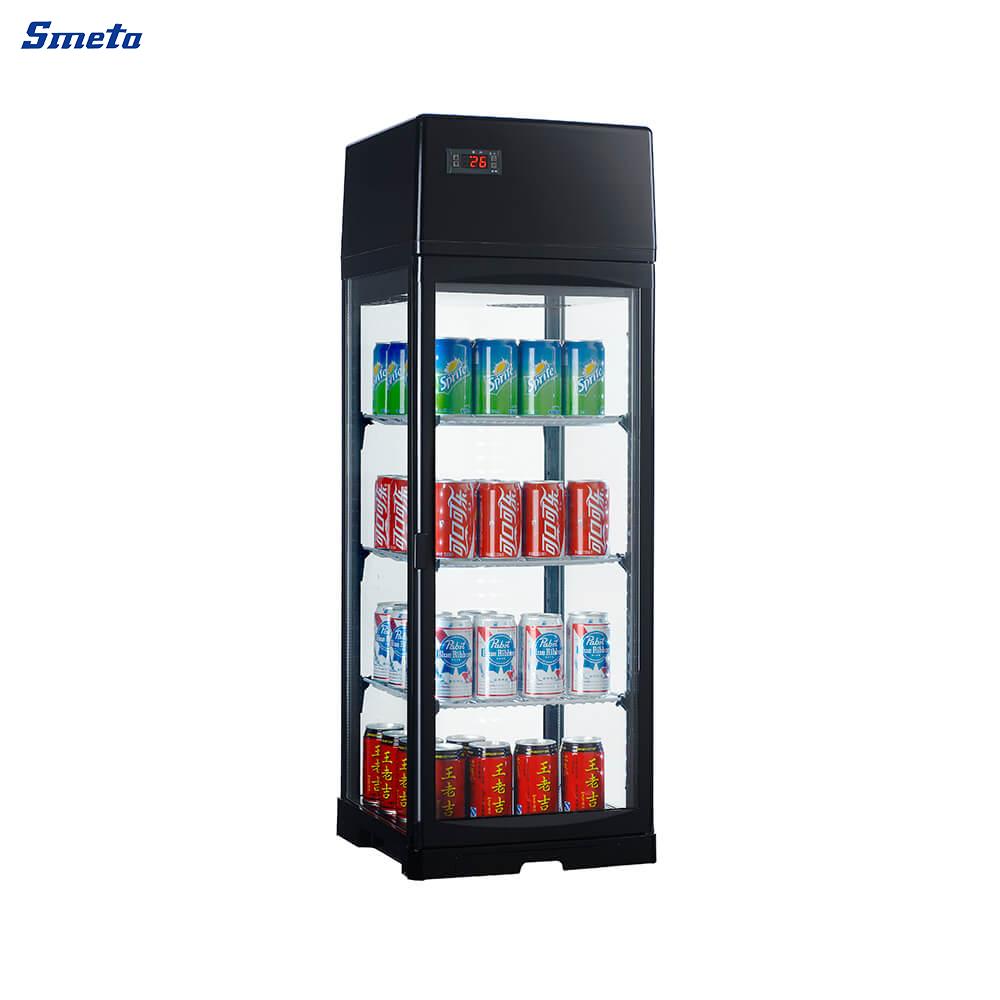 80L Tall Cake Display Fridge 4-Sided Glass