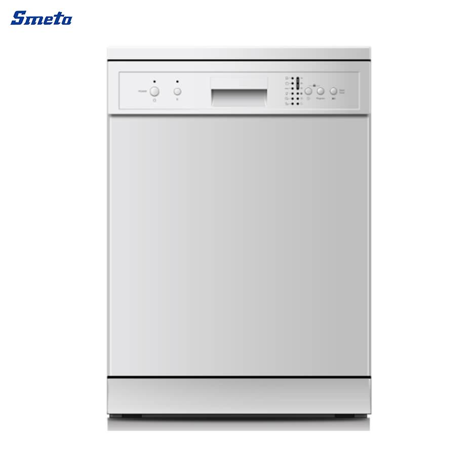 High-Efficiency 12/14/15 Setts Freestanding Dishwasher - Black & White Models