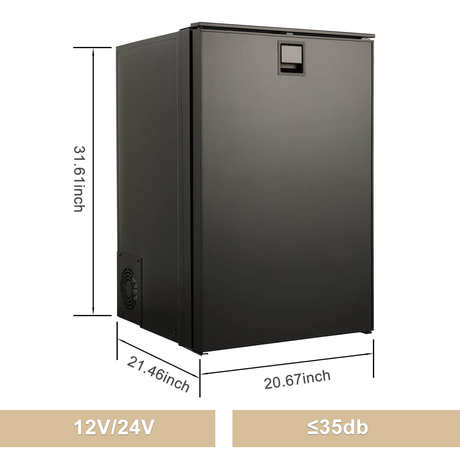 110L 12V DC Fridge for Campervan with Low Power Consumption