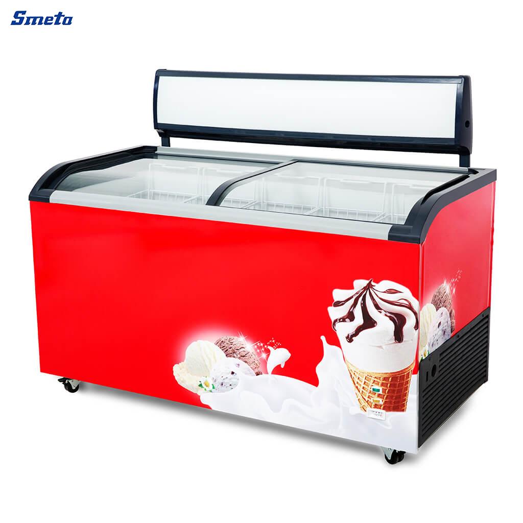 163~615L Commercial Ice Cream Display Freezer