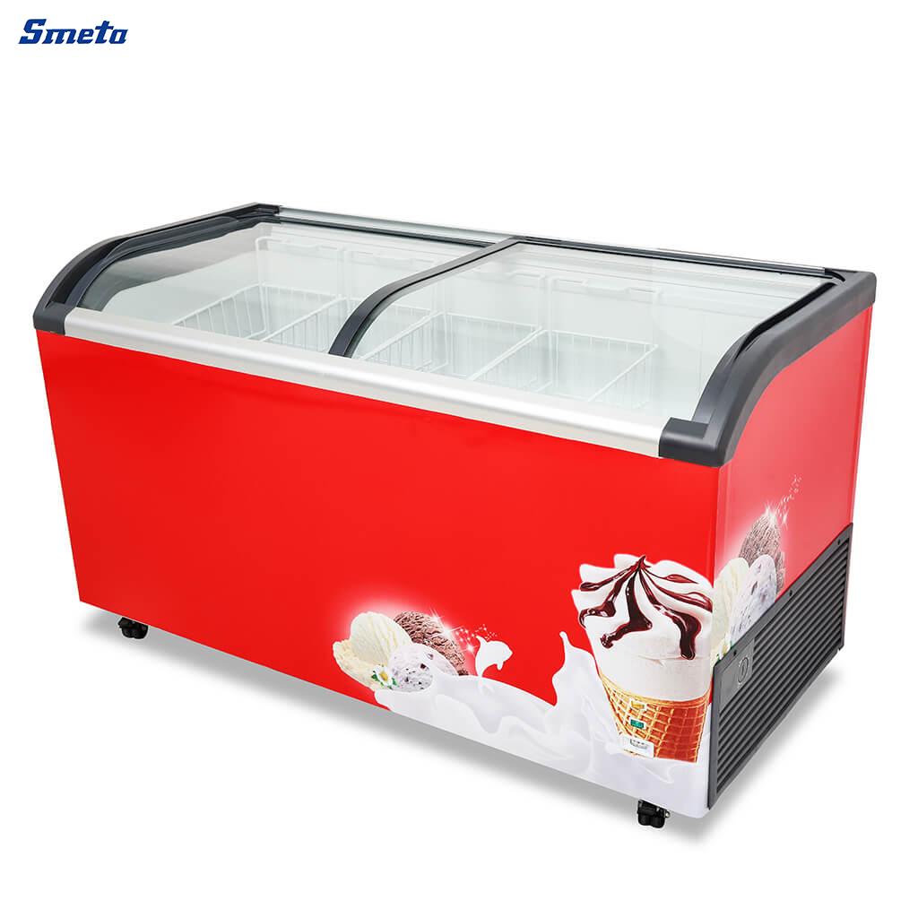 163~615L Commercial Ice Cream Display Freezer