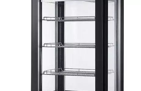 Smeta upright glass door freezer details